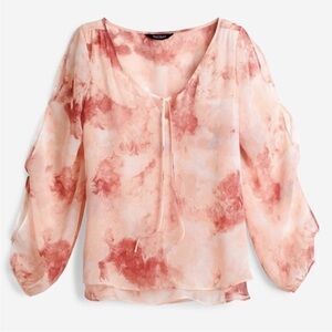 Nwt White House Black Market Slit Sleeve Blouse